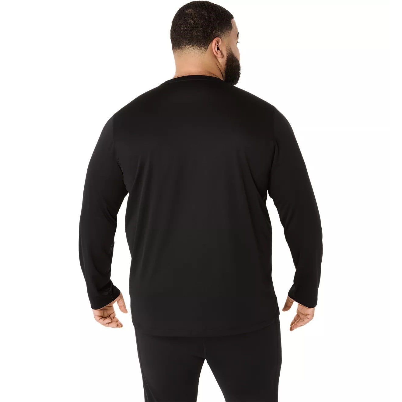 Asics Silver Mens Long Sleeve Top - Performance Black