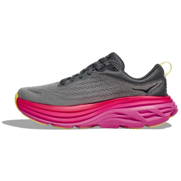 Hoka Bondi 8 - Womens Running Shoes - Castlerock/Strawberry