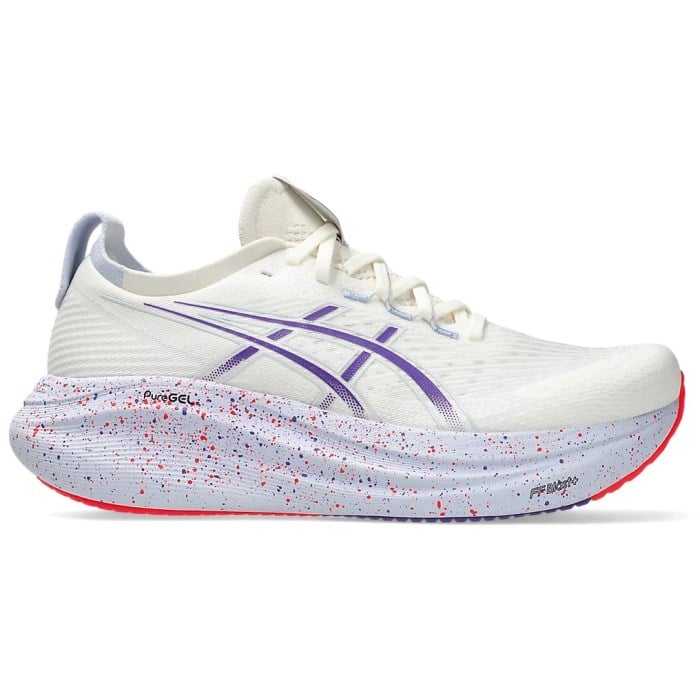 Asics Gel Nimbus 27 Tokyo - Mens Running Shoes - Cream/Edo Purple