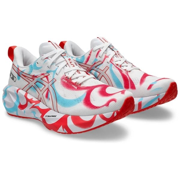 Asics Novablast 5 Tokyo - Womens Running Shoes - White/Coral Reef
