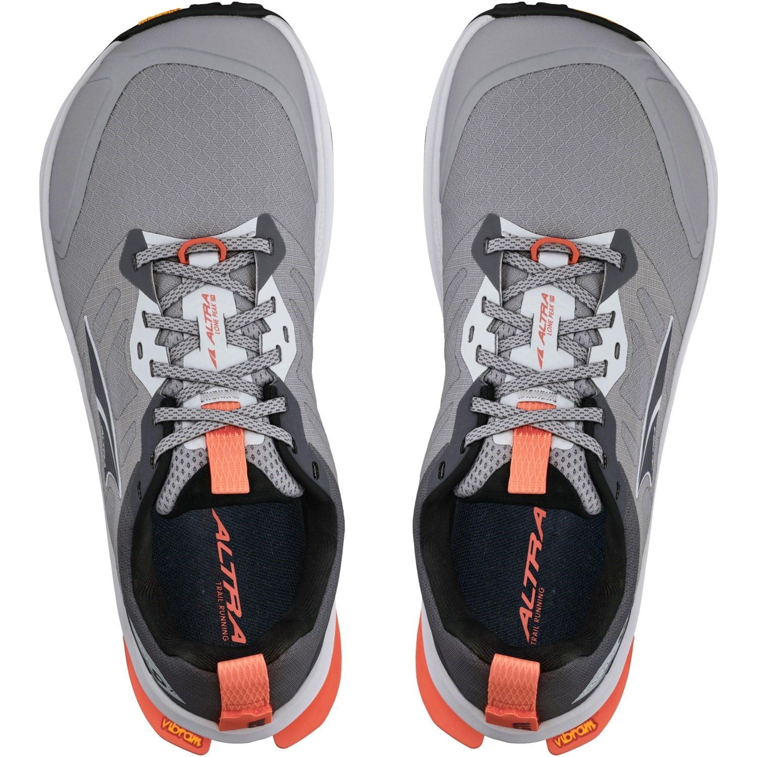 Altra Lone Peak 9+ - Womens Trail Running Shoes - Gray/Orange - image 3