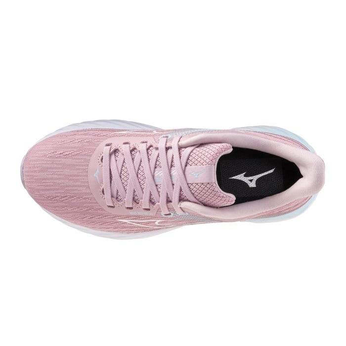 Mizuno Wave Inspire 21 - Womens Running Shoes - Bleached Mauve/White/Nantucket Breeze