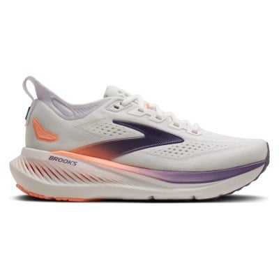 Brooks Glycerin 23 - Womens Running Shoes - White/Mulled Grape/Clear