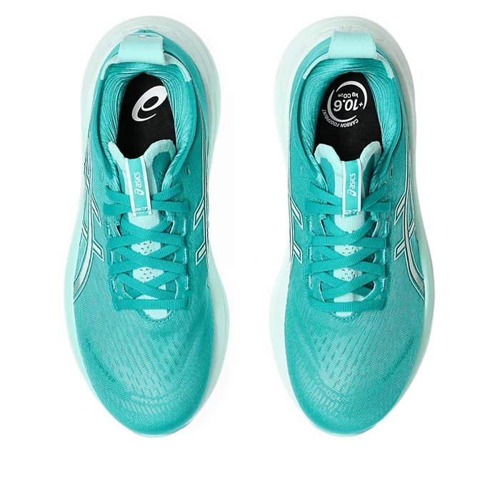 Asics Gel Nimbus 27 - Womens Running Shoes - Wave Teal/Illuminate Mint