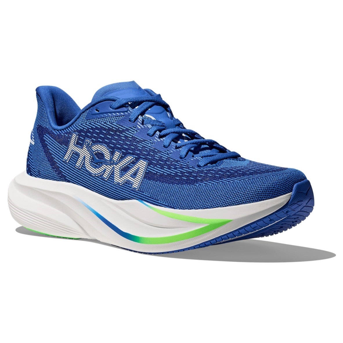 Hoka Mach 7 - Mens Running Shoes - Cobalt Blue/Neon Green