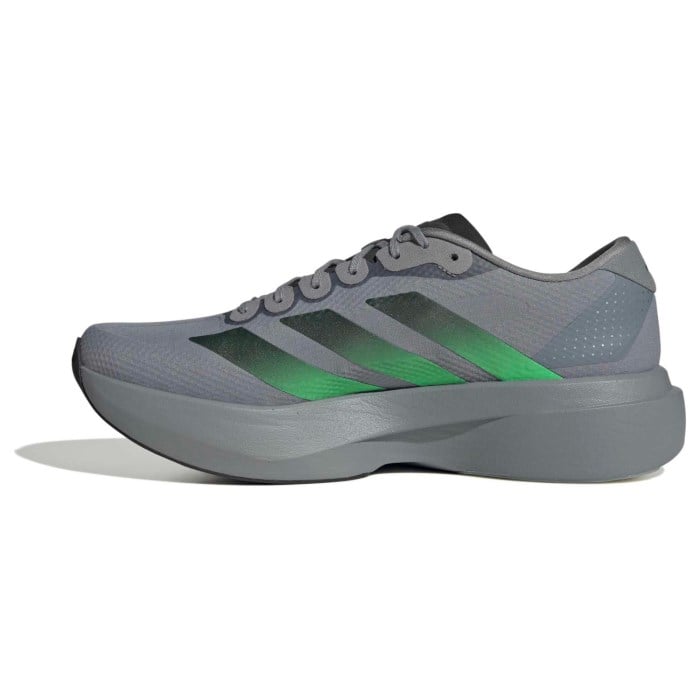 adidas Adizero Evo SL Woven - Mens Running Shoes - Grey/Screaming Green/Carbon