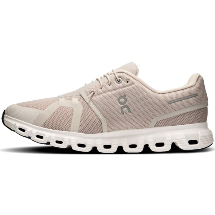 On Cloud 6 - Mens Running Shoes - Pearl/White