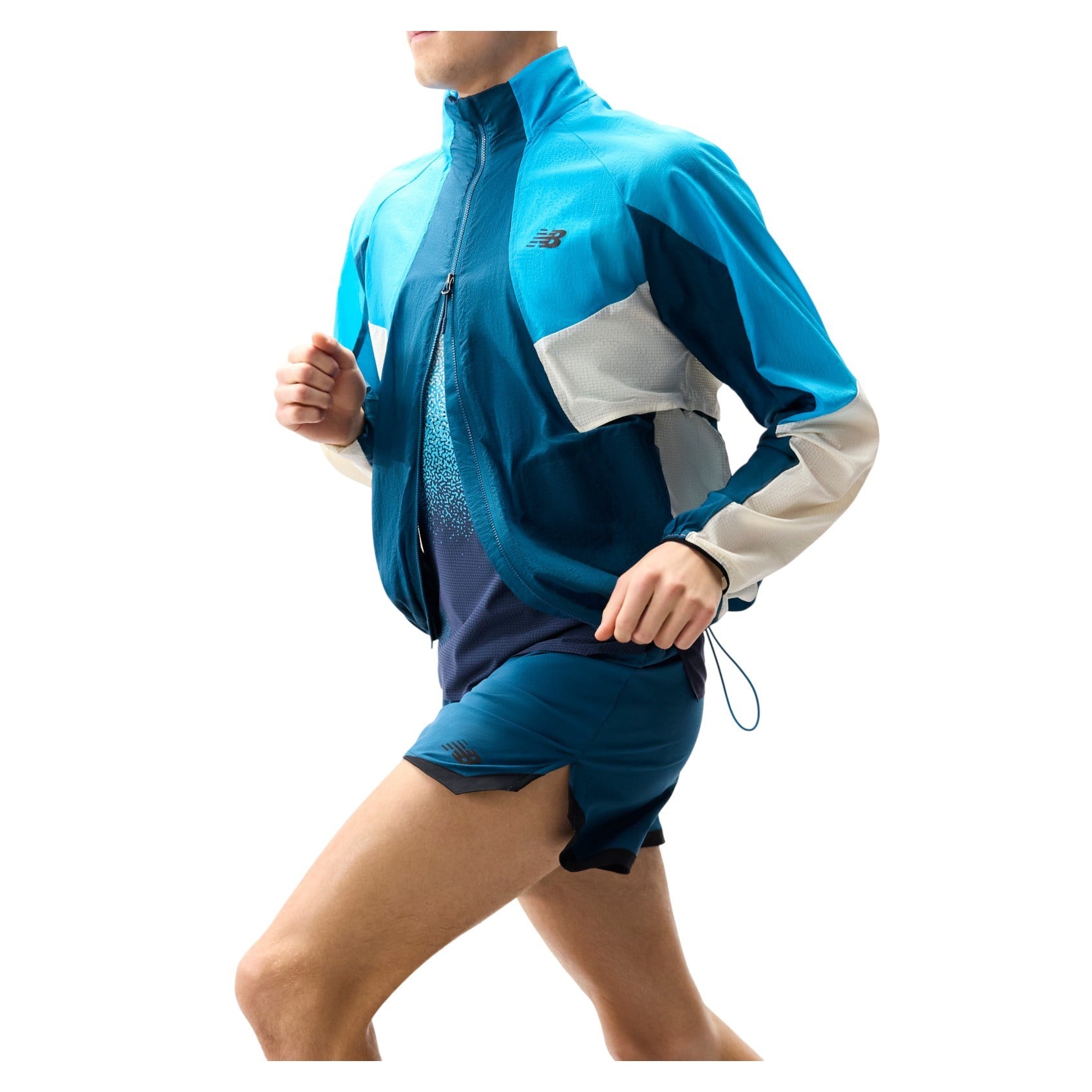 New Balance RC Essential 5 Inch Mens Shorts - Storm/Sea - image 6