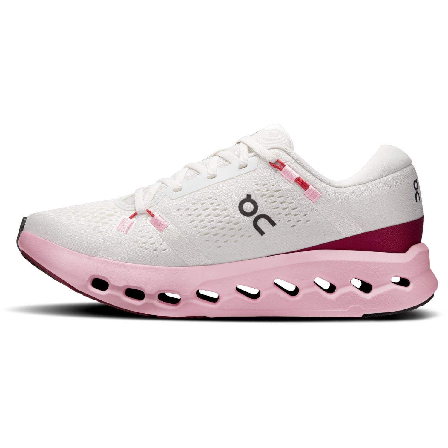 On Cloudsurfer 2 - Womens Running Shoes - Ivory/Peony