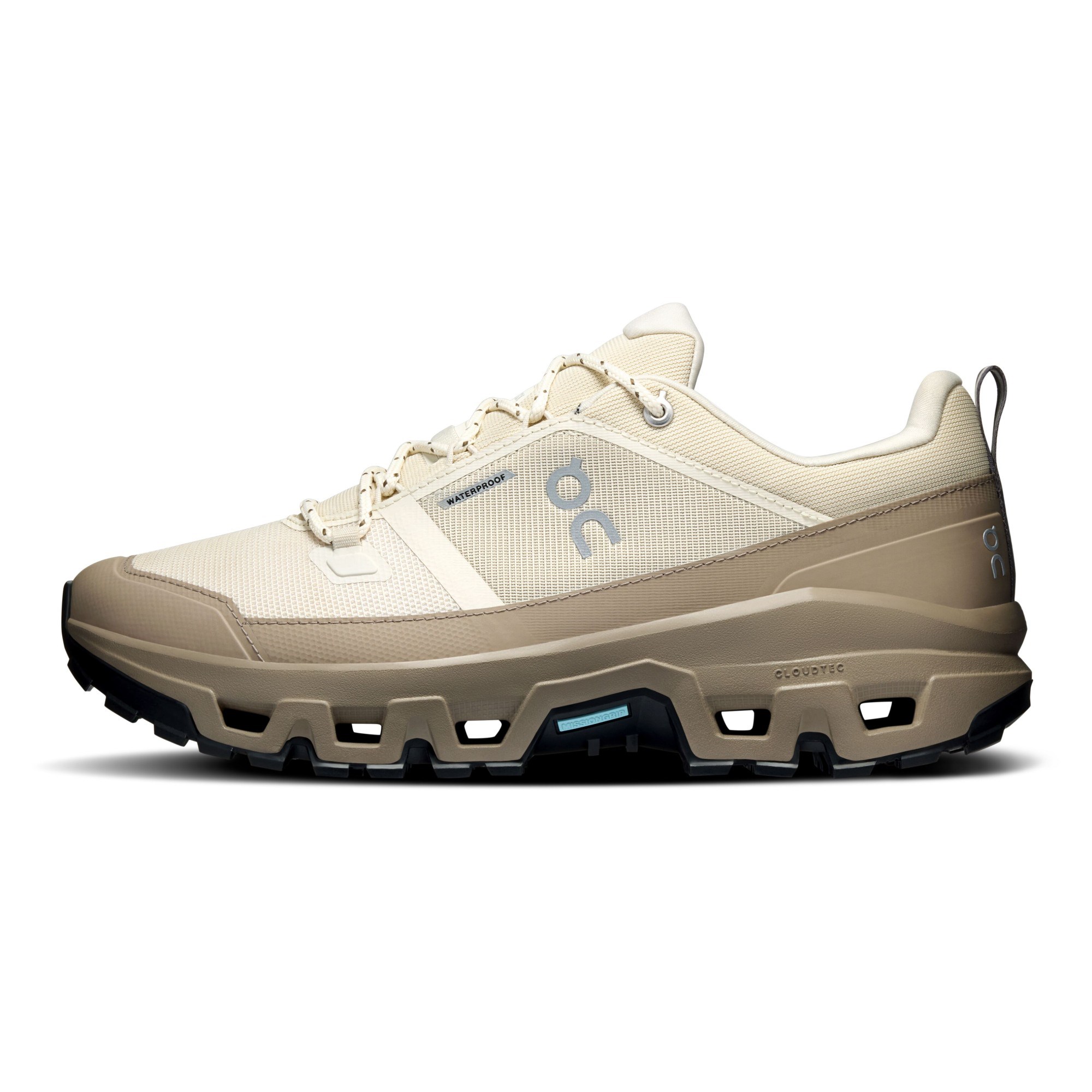On Cloudrock Low Waterproof - Mens Hiking Shoes - Grain/Soba - image 3