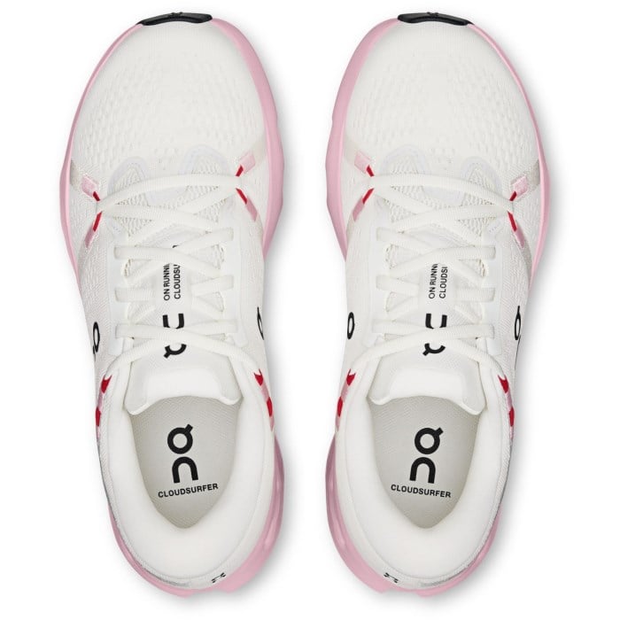 On Cloudsurfer 2 - Womens Running Shoes - Ivory/Peony