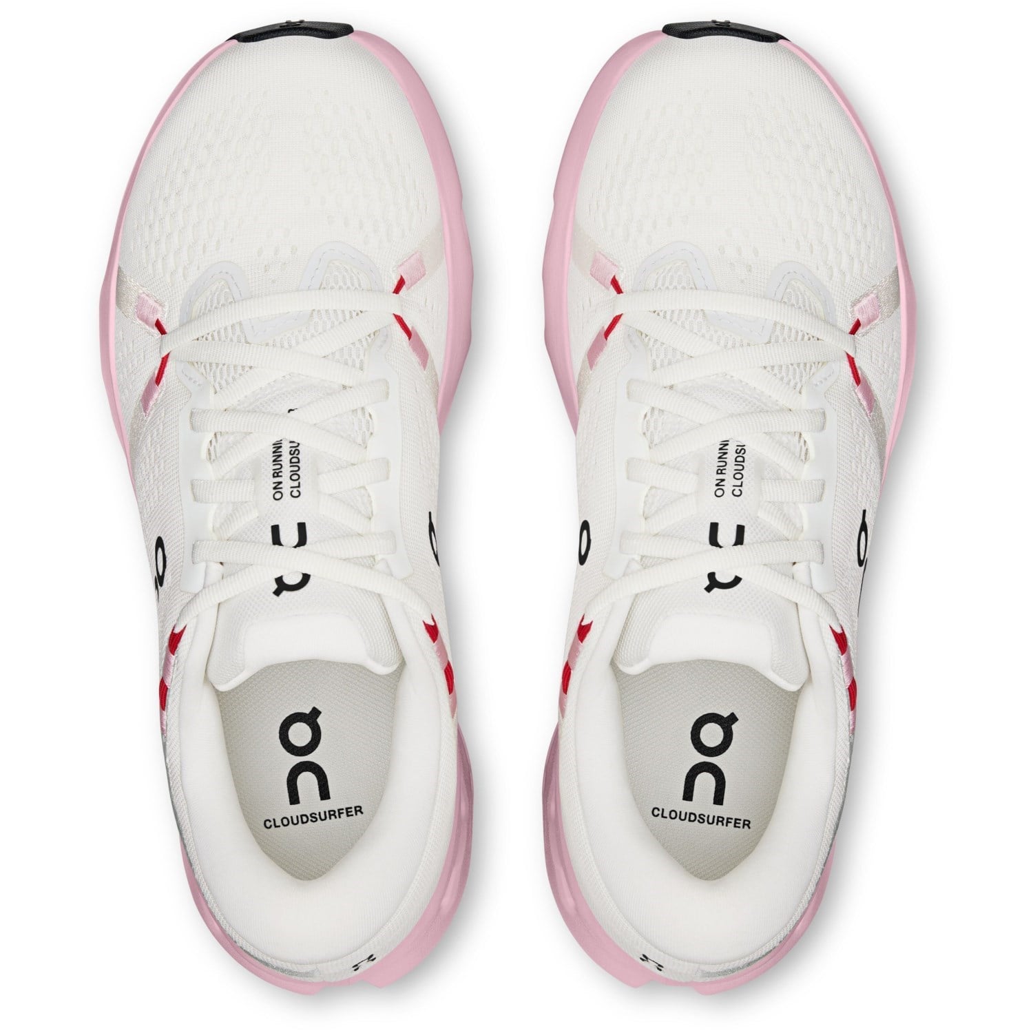 On Cloudsurfer 2 - Womens Running Shoes - Ivory/Peony