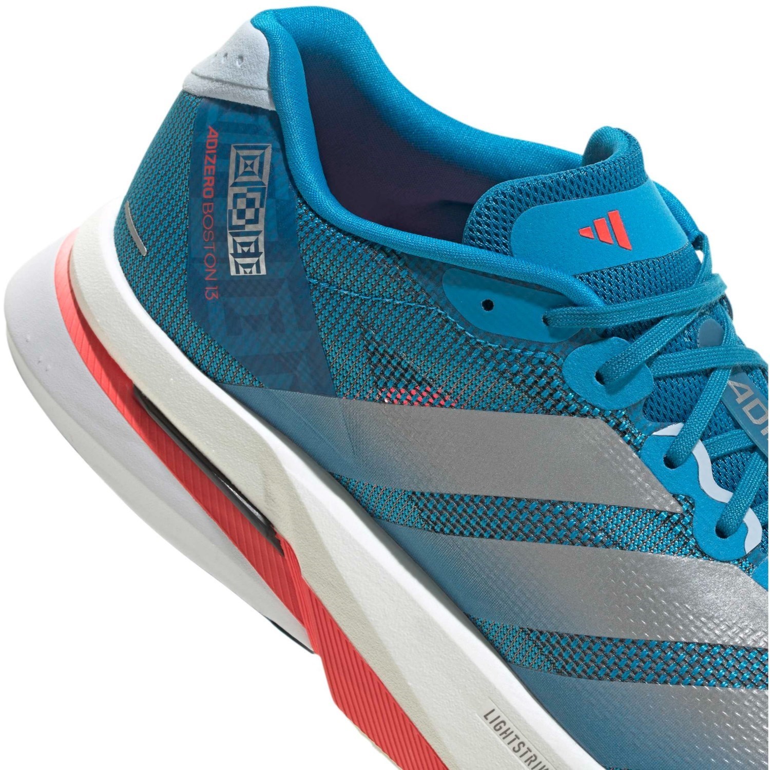 adidas Adizero Boston 13 - Mens Running Shoes - Solar Blue/Silver Metallic/Dark Solar Blue