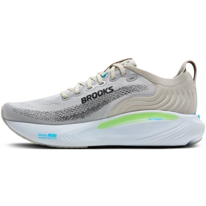 Brooks Adrenaline GTS 25 - Mens Running Shoes - Oyster/Green Gecko/Blue