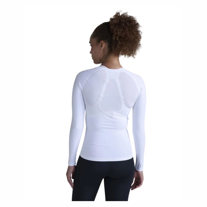 2XU Core Compression Womens Long Sleeve Running Top - White/White - image 2