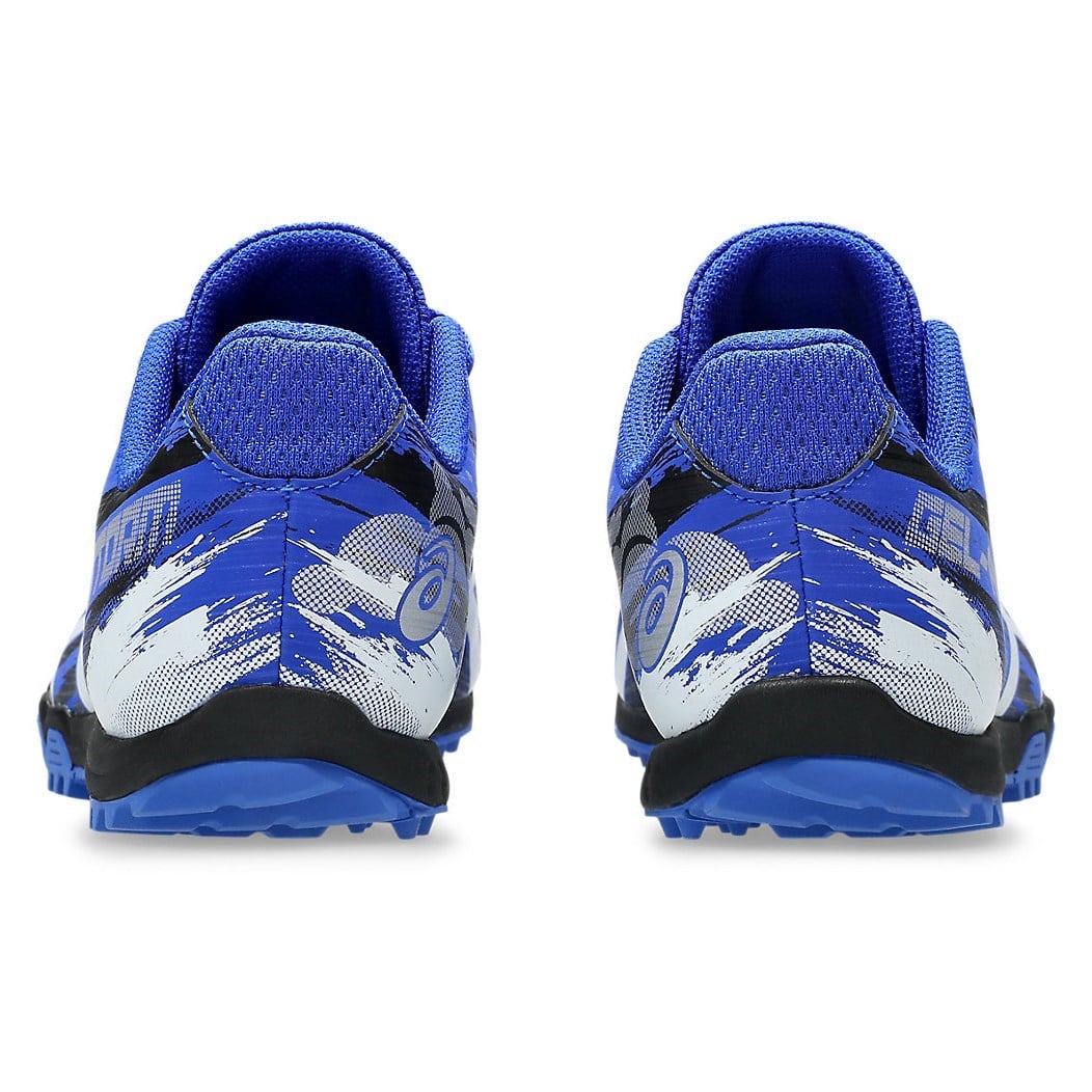 Asics Gel Firestorm 5 - Kids Racing Waffles - Neon Blue/White - image 5