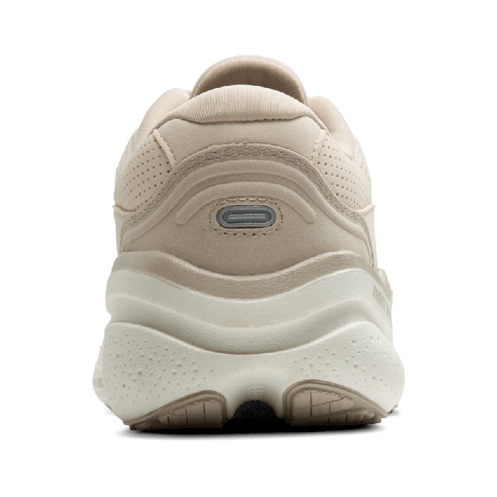 Brooks Ghost Max 2 Suede - Womens Walking Shoes - Almond/Peach Chateau