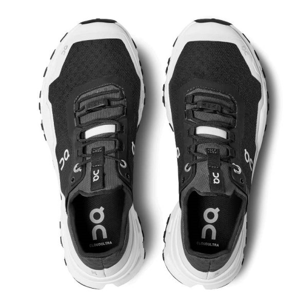 On Cloudultra - Womens Trail Running Shoes - Black/White
