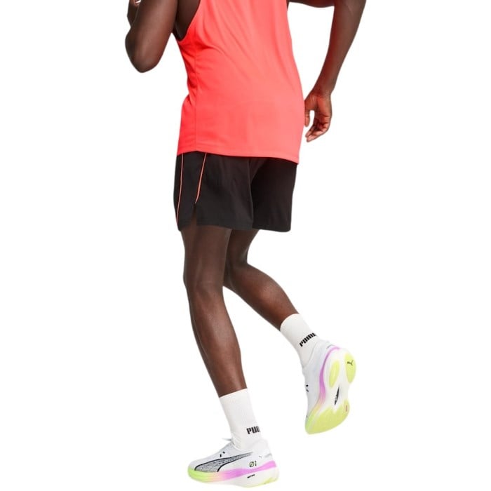 Puma Velocity 5 Inch Mens Running Shorts - Black/Glowing Red