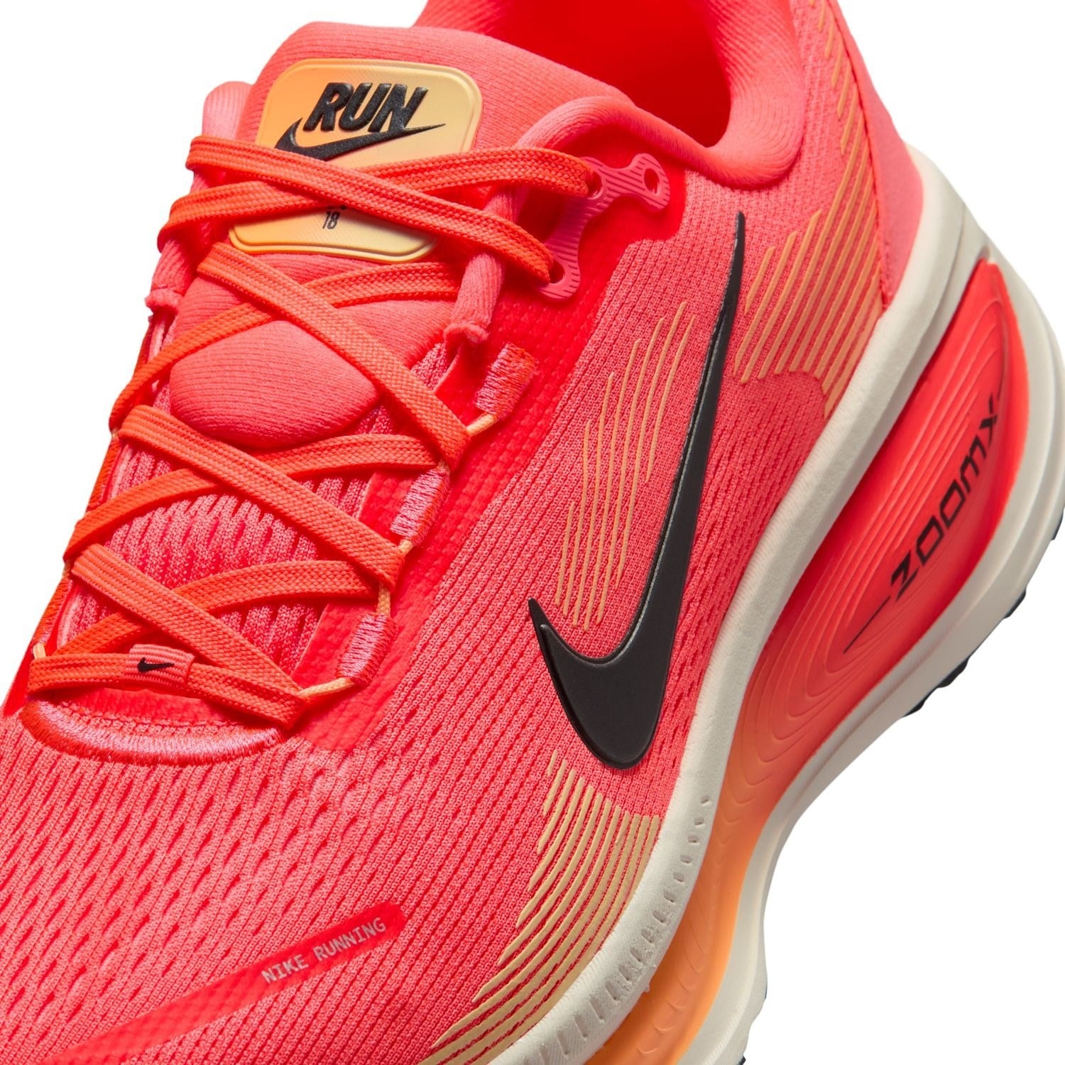 Nike Vomero 18 - Womens Running Shoes - Hot Lava/Black/Chalk/Orange Pulse