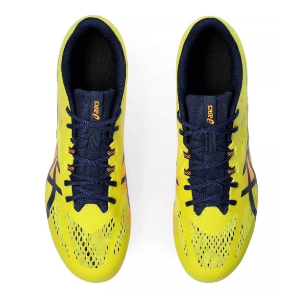 Asics Hyper MD 8 - Mens Middle Distance Track Spikes - Bright Yellow/Blue Expanse