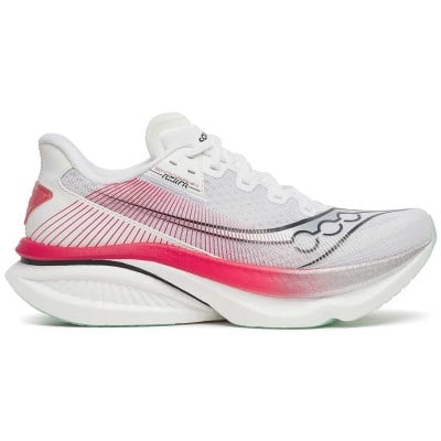 Saucony Endorphin Azura - Mens Running Shoes - White/Salsa