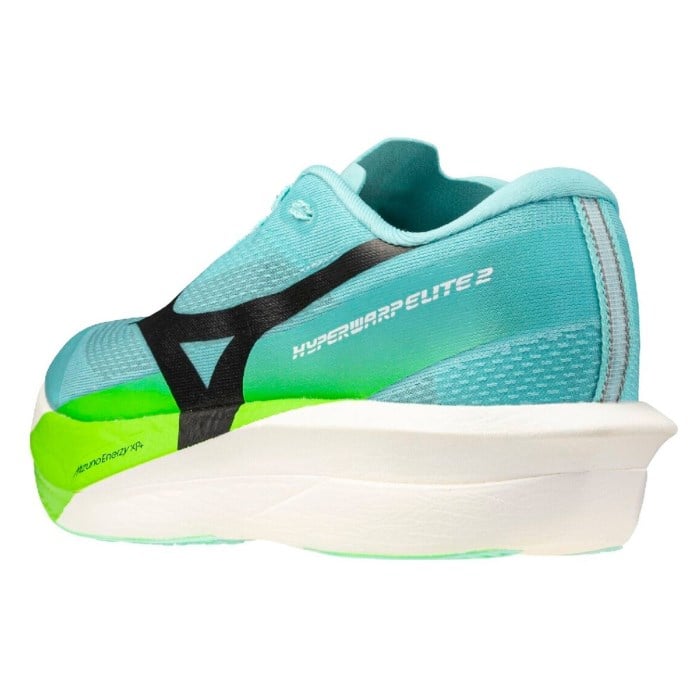 Mizuno Hyperwarp Elite 2 - Unisex Racing Shoes - Rinsing Rivulet/Black/Lime Burst - image 6