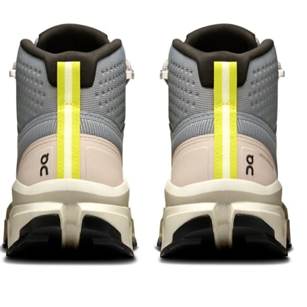 On Cloudrock Mid Waterproof - Womens Hiking Shoes - Alloy/Ice