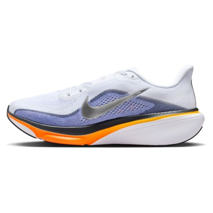 Nike Pegasus 42 - Mens Running Shoes - White/Metallic Silver/Lapis/Total Orange