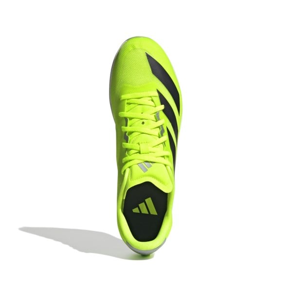 Adidas Adizero DistanceStar - Unisex Track and Field Spikes - Lucid Lemon/Core Black/Halo Silver