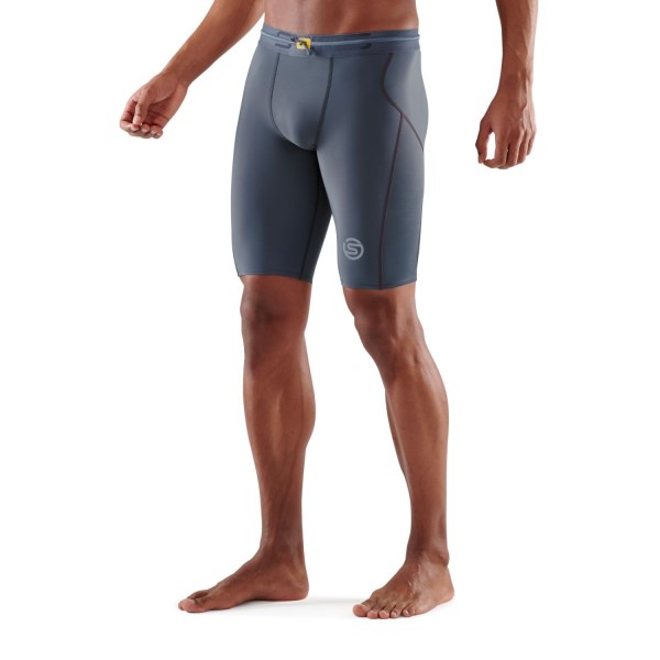 Skins Series-3 Mens Compression Half Tights - Charcoal