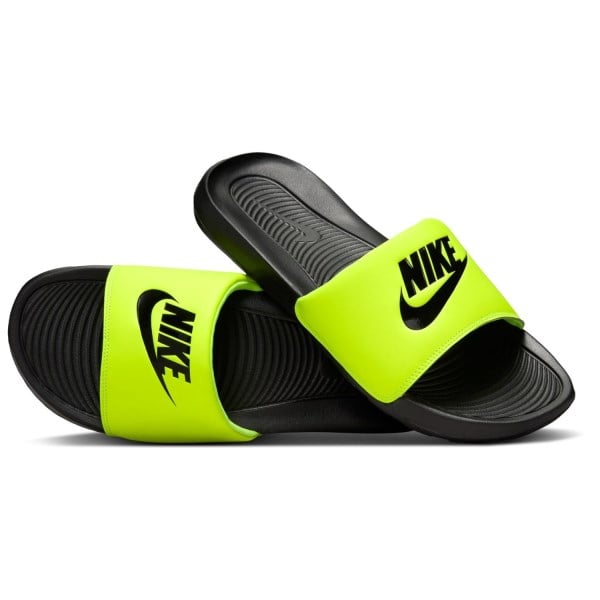 Nike Victori One - Mens Slides - Black/Black/Volt