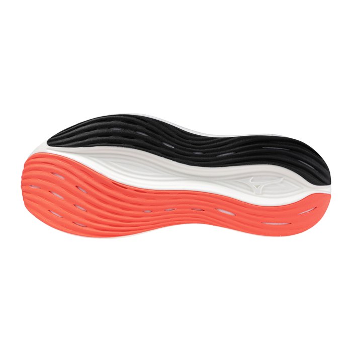 Mizuno Neo Zen - Mens Running Shoes - Black/White/Fiery Coral