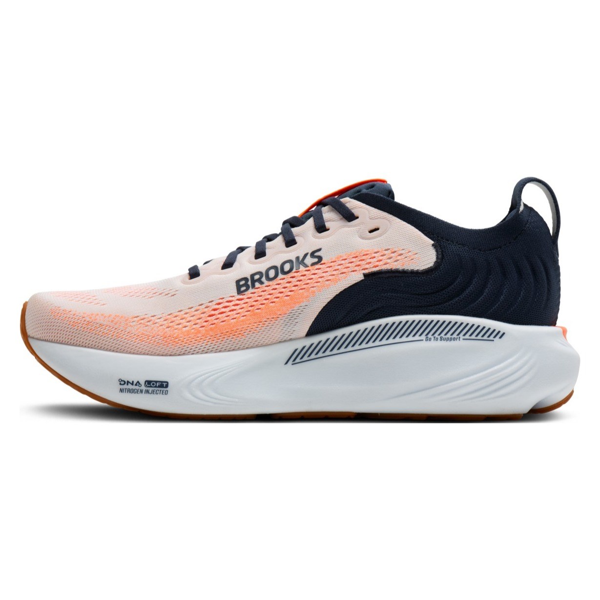 Brooks Adrenaline GTS 25 - Mens Running Shoes - White/Spellbound/Orange - image 2