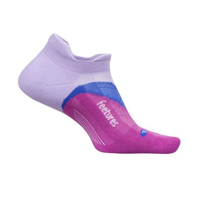 Feetures Elite Light Cushion No Show Tab Running Socks - Wild Bloom