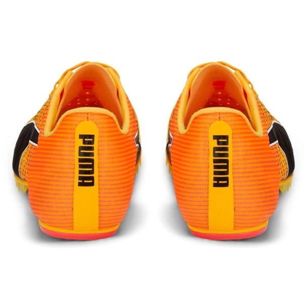Puma evoSpeed Tokyo Future 4 - Unisex Track Sprint Spikes - Sun Stream/Sunset Glow/Black