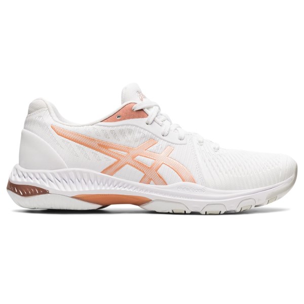 Asics Netburner Ballistic FF 2 - Womens Netball Shoes - White/Rose Gold