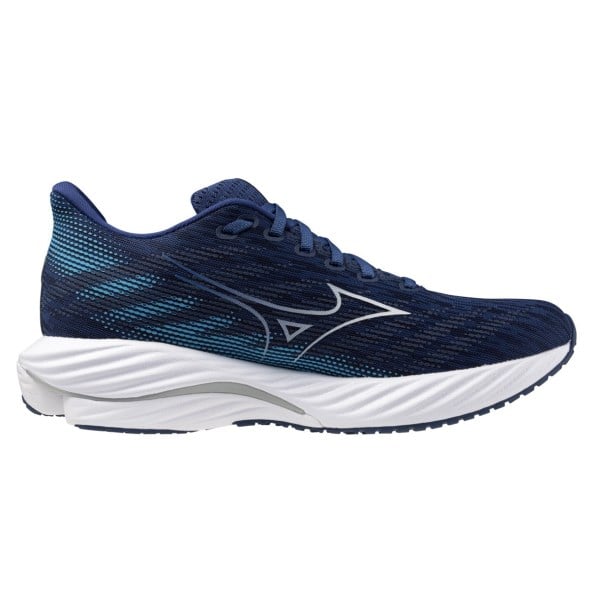 Mizuno Wave Rider 28 - Mens Running Shoes - Estate Blue/White/River Blue