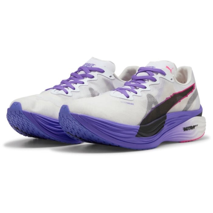 Puma Deviate Nitro Elite 3 DigiTokyo - Mens Running Shoes - White/Dark Amethyst