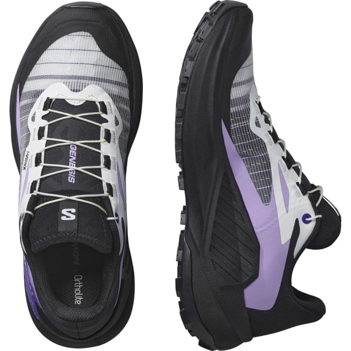 Salomon Genesis - Womens Trail Running Shoes - Fusion Coral/Tender Peach/Black
