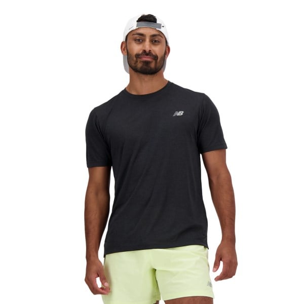 New Balance Athletics Mens Running T-Shirt - Black