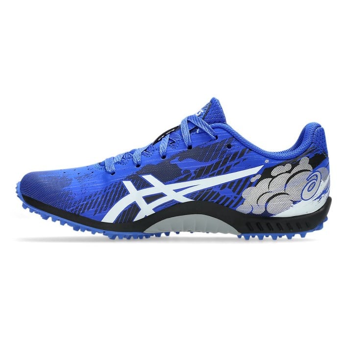 Asics Gel Firestorm 5 - Kids Racing Waffles - Neon Blue/White - image 2