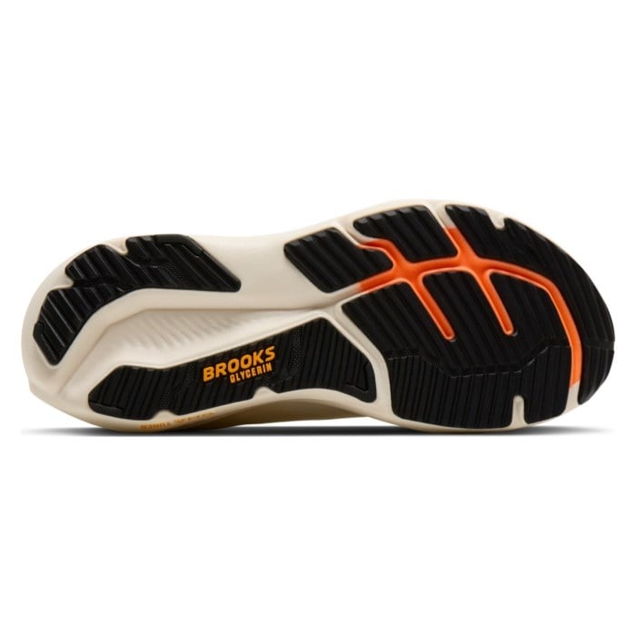 Brooks Glycerin 23 - Mens Running Shoes - Arctic Wolf/Angora/Orange - image 4