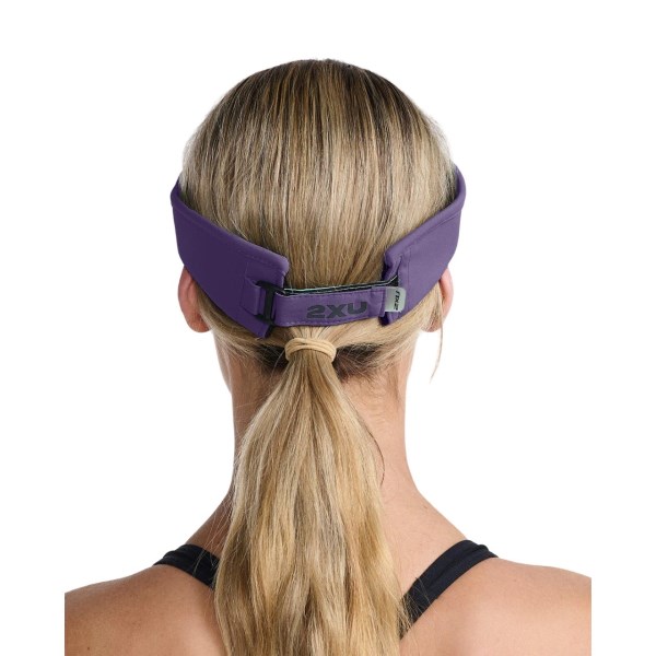 2XU Run Visor - Acai/Black