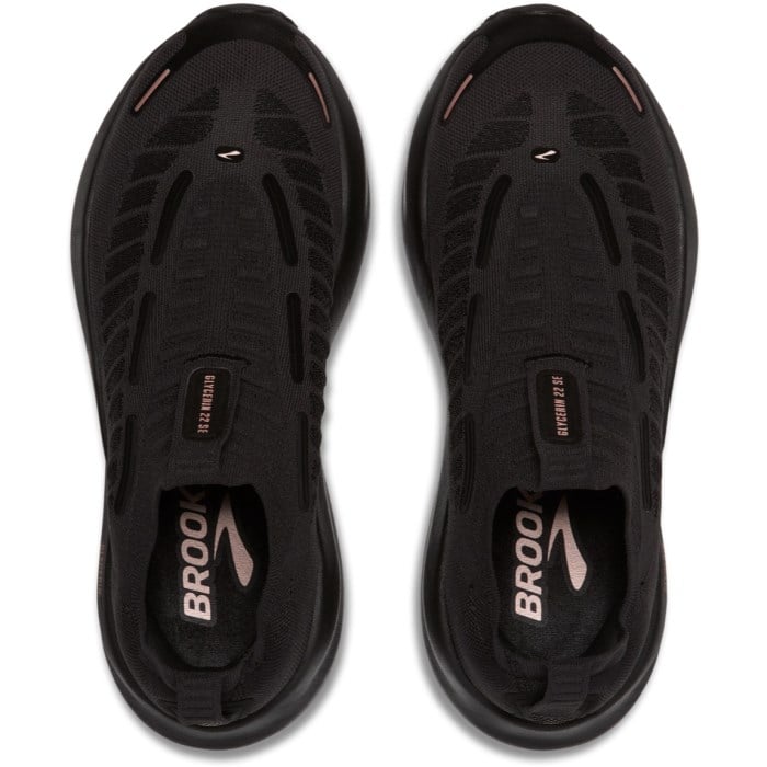 Brooks Glycerin 22 SE Laceless - Womens Running Shoes - Cma Black/Metallic Rose Gold