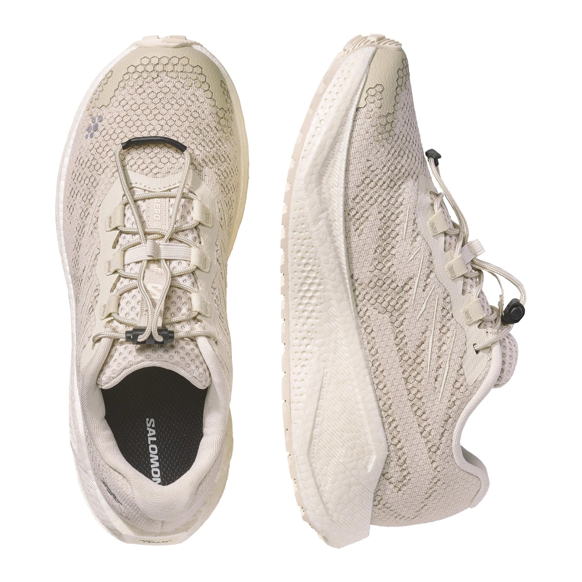 Salomon Aero Blaze 4 GRVL - Womens Trail Running Shoes - Almond Milk/Vanilla Ice/Vanilla Ice - image 3