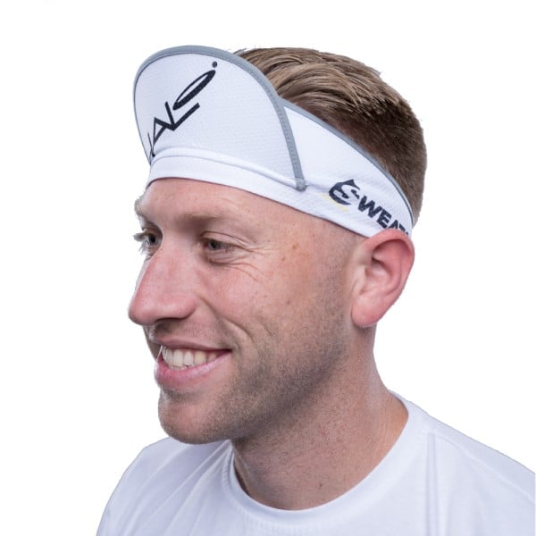 Halo Ultralight Sweat Seal Sports Visor - White
