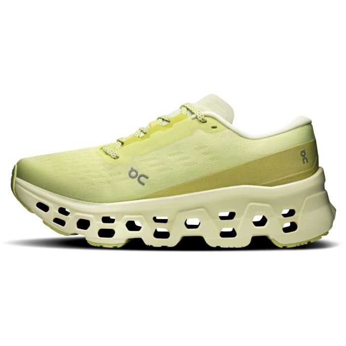 On Cloudmonster 3 - Womens Running Shoes - Limelight/Seedling