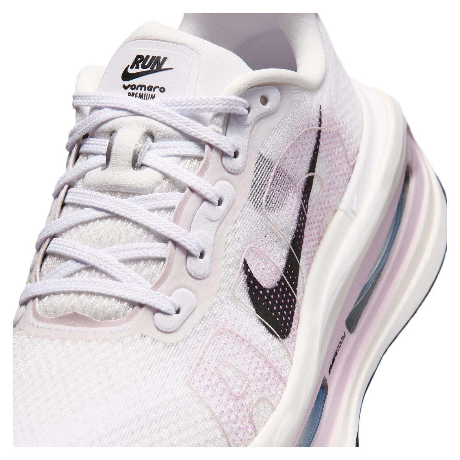 Nike Vomero Premium - Womens Running Shoes - White/Black-Summit White-Bleached Lilac - image 8