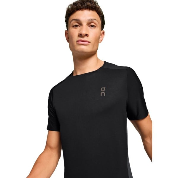 On Running Performance-T Mens Running T-Shirt - Black/Eclipse